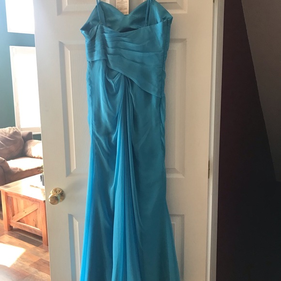 Blue Formal dress Sz8 - great for prom - Picture 3 of 4